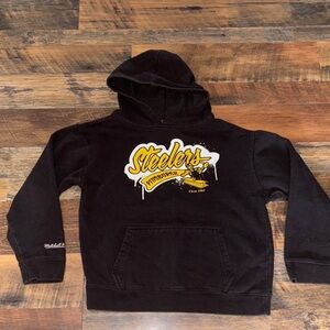 Mitchell & Ness‎ Black and Gold Steelers Kids Hoodie